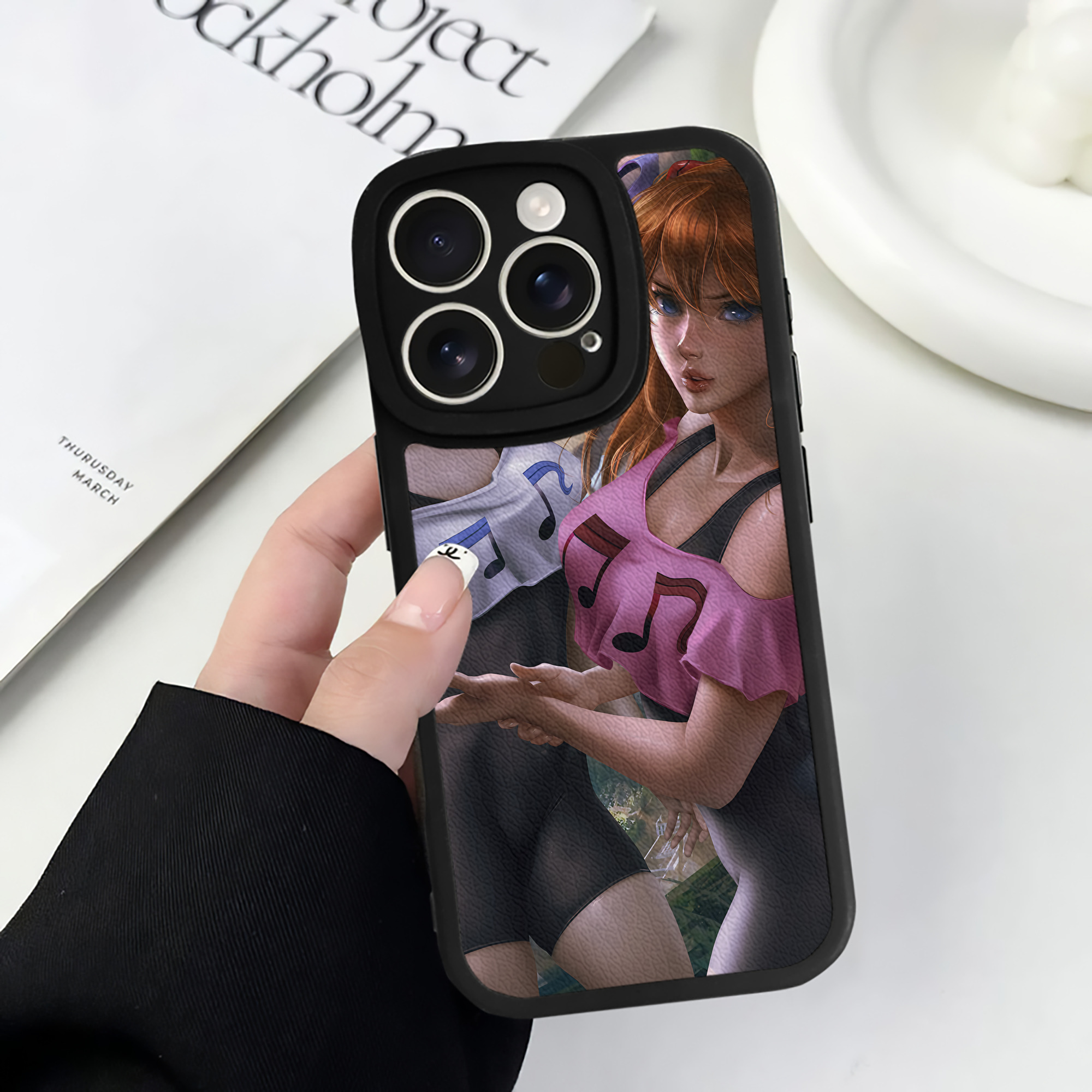（画像用） EVA 新世紀エヴァンゲリオン 【iPhone 16シリーズ対応】シリコンスマホケース（レザー調） 材質：シリコン